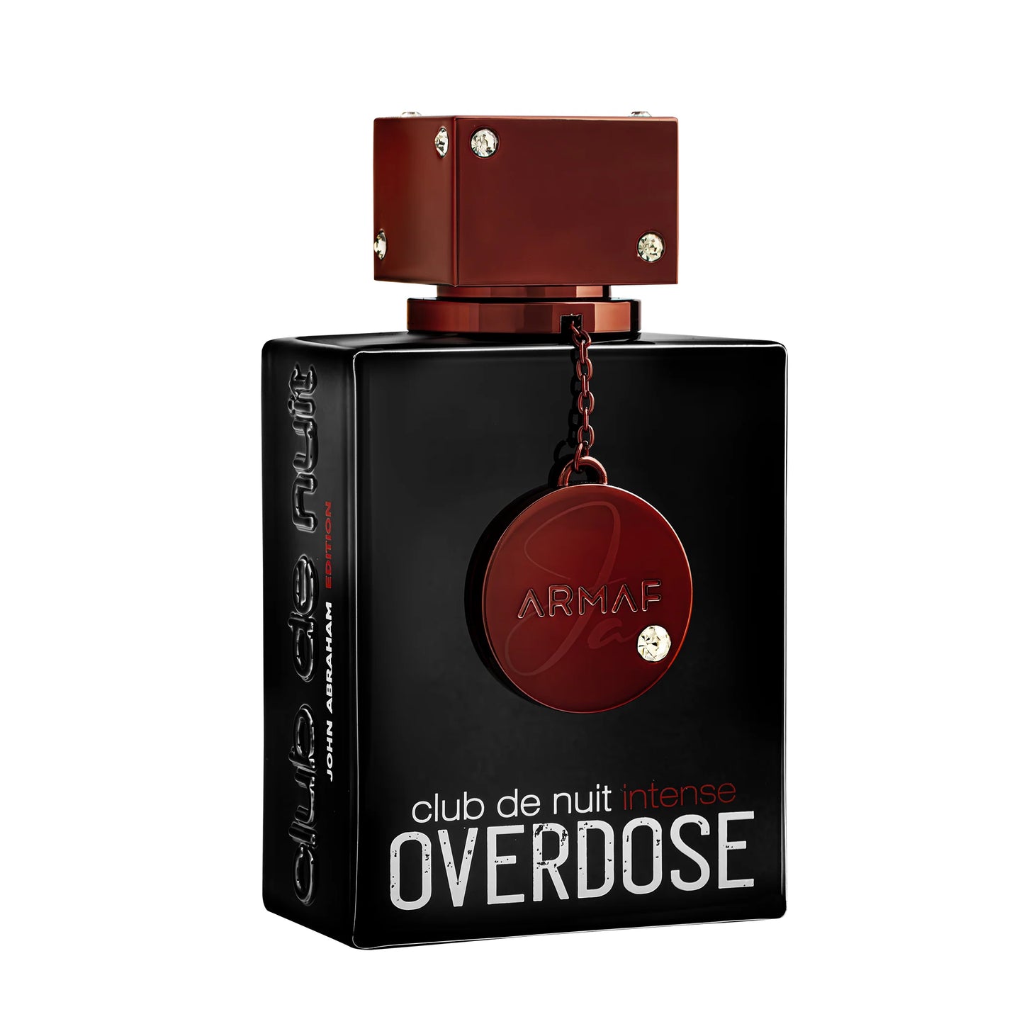 Detalle del frasco Club de Nuit Overdose perfume Armaf