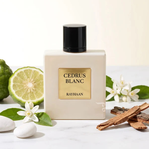 RAYHAAN CEDRUS BLANC - Rayhaan | Perfume Árabe Unisex Limpio, Floral, Almizclado y Amaderado