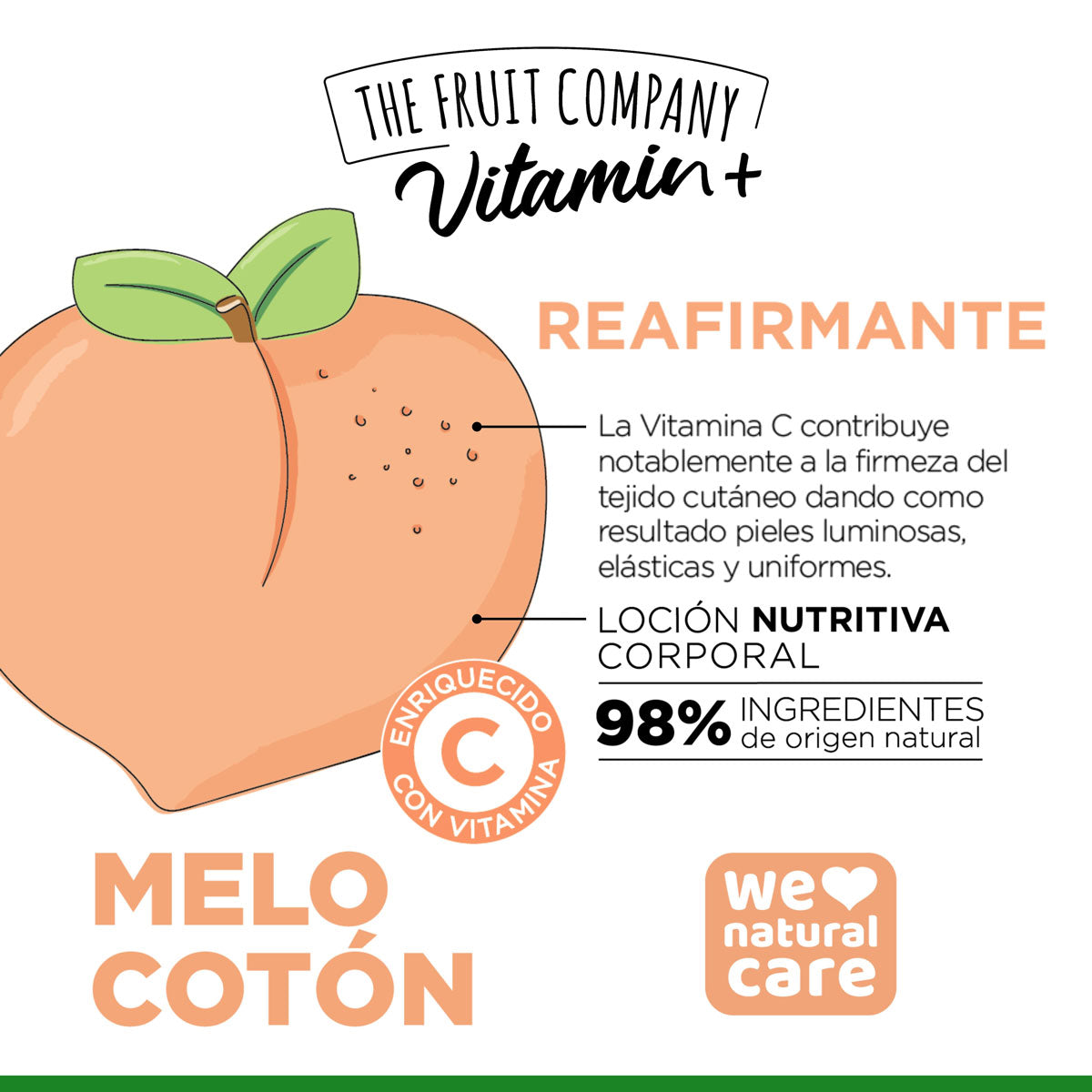 Loción nutritiva MELOCOTÓN THE FRUIT COMPANY