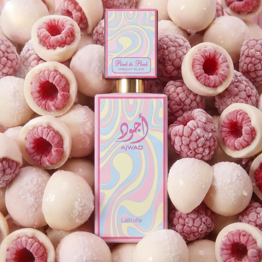 AJWAD PINK TO PINK CREAMY ELIXIR - Lattafa | Perfume Árabe Gourmand Afrutado, Cremoso y Adictivo