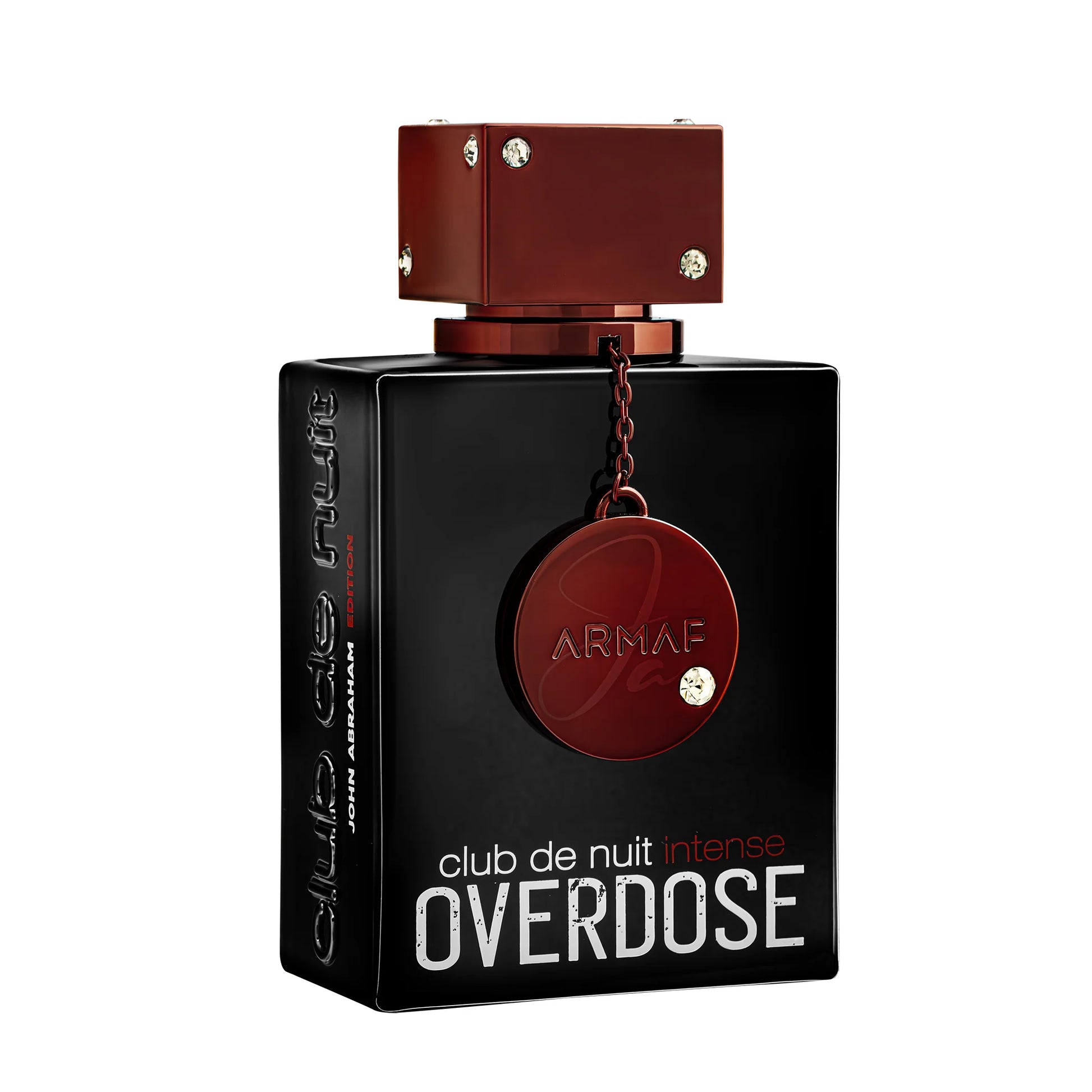 Detalle del frasco Club de Nuit Overdose perfume Armaf