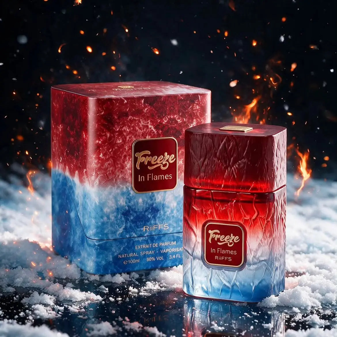 FREEZE IN FLAMES – Riiffs | Extracto de Perfume Unisex Frutal, Fresco y Aromático