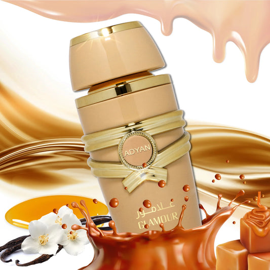 perfume dulce caramelo miel vainilla Glamour Adyan