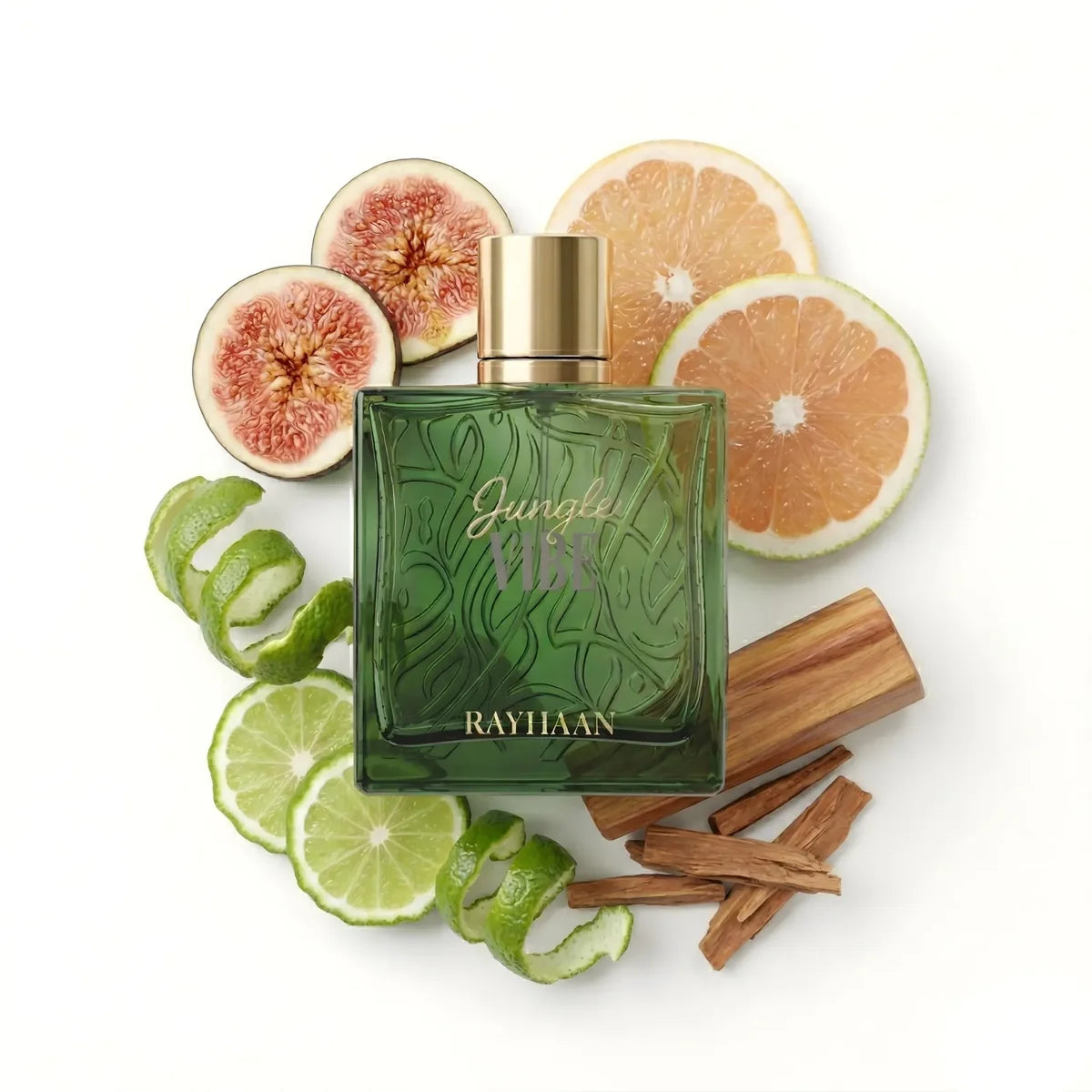 Rayhaan Jungle Vibe – Rayhaan | Perfume Árabe Unisex Fresco, Verde y Amaderado con Higo, Pomelo, Bergamota y Sándalo