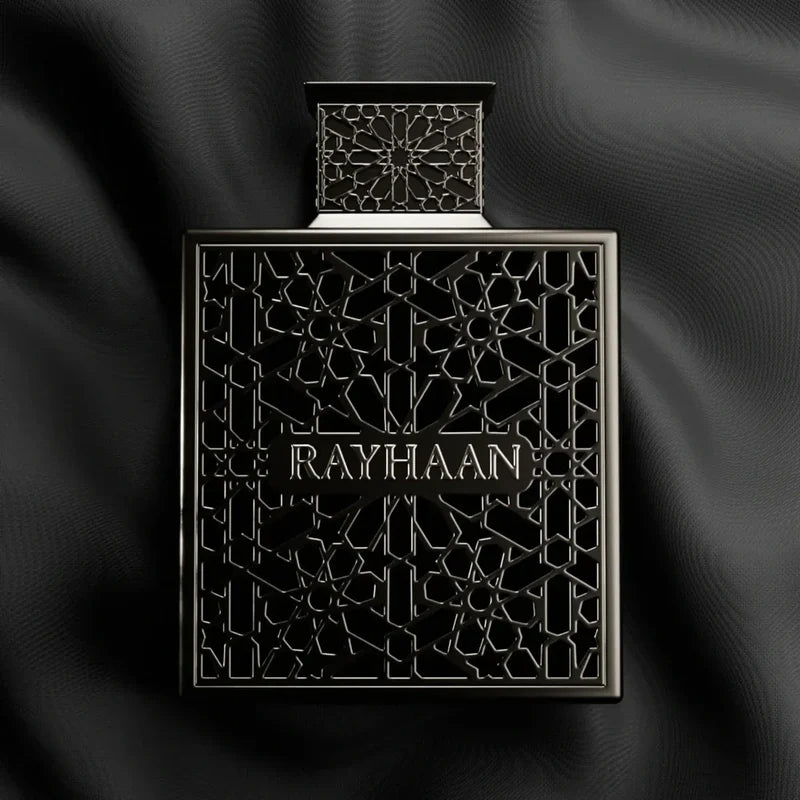 RAYHAAN OBSIDIAN - Rayhaan | Perfume Árabe Masculino con Iris empolvado, Cuero y Maderas oscuras