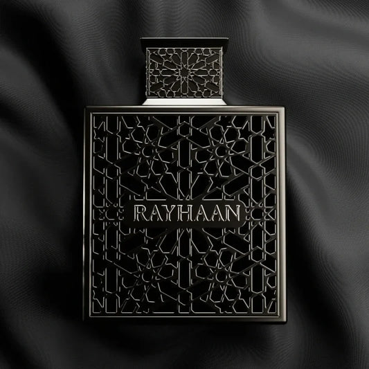 RAYHAAN OBSIDIAN - Rayhaan | Perfume Árabe Masculino con Iris empolvado, Cuero y Maderas oscuras