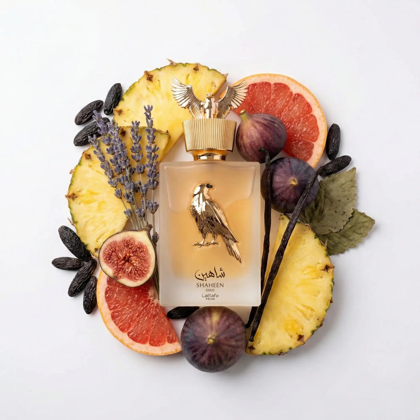 SHAHEEN GOLD – Lattafa Pride| Perfume Árabe Unisex Frutal, Dulce y Sofisticado