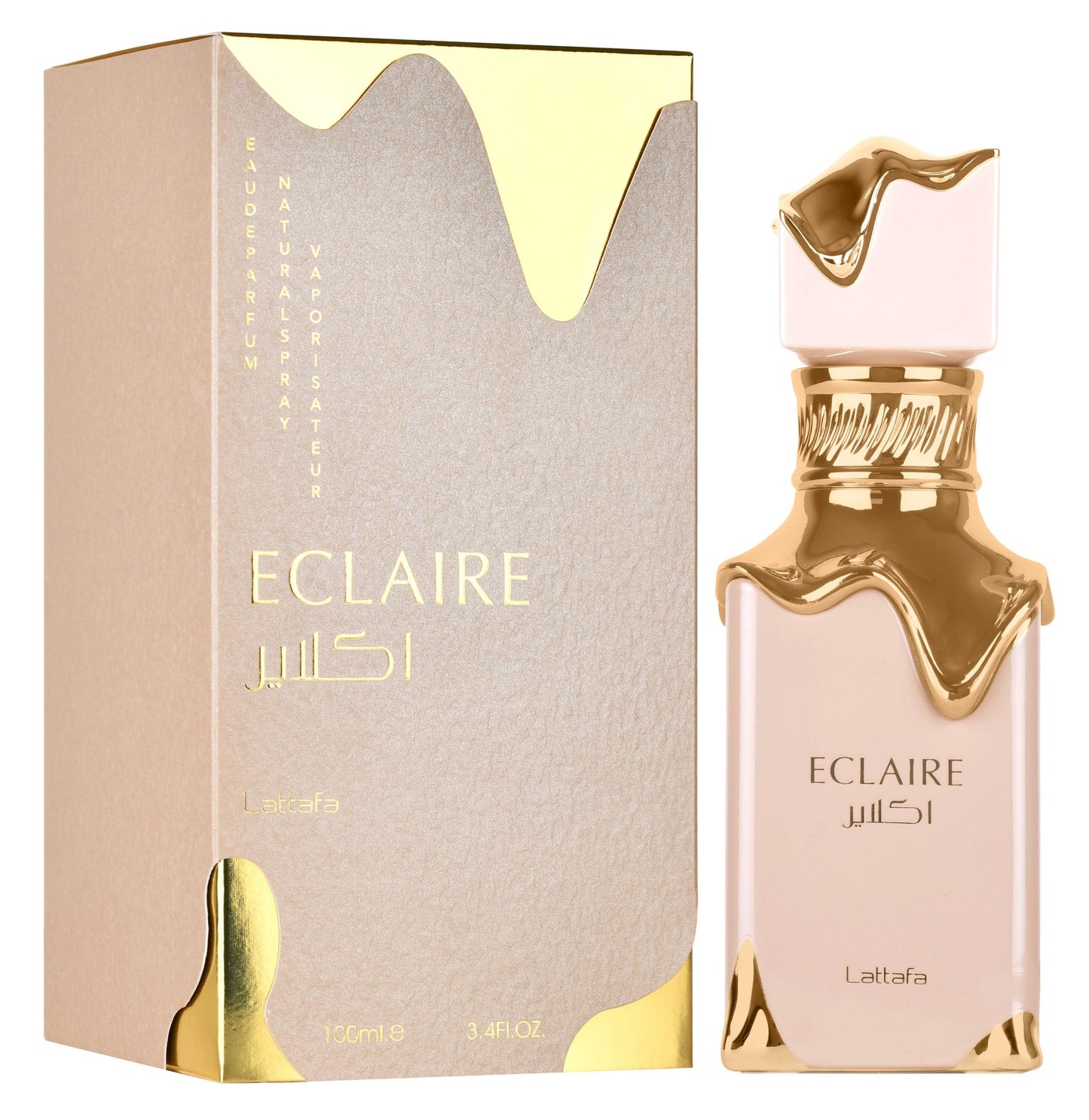 Eclaire Lattafa perfume gourmand de vainilla caramelo y leche 100ml