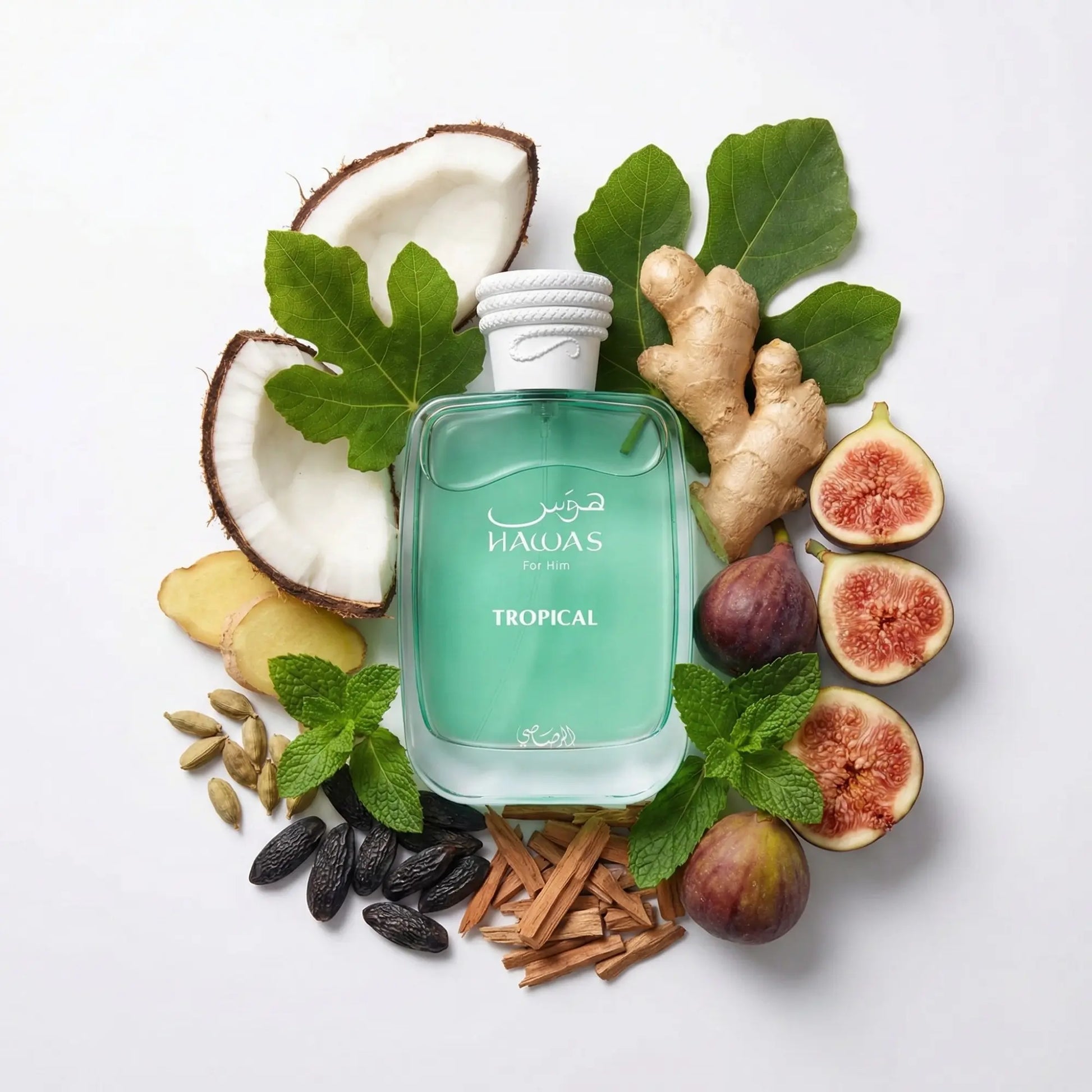 Rasasi Hawas Tropical perfume masculino de coco y higo