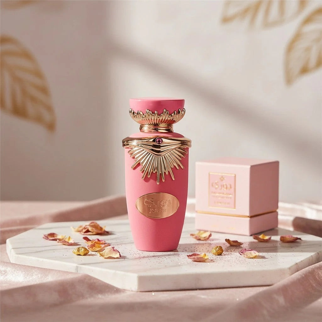 perfume con frambuesa