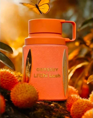 Perfume femenino dulce con notas de lichi, durazno y frambuesa inspirado en Armaf Odyssey Li'chi Lush