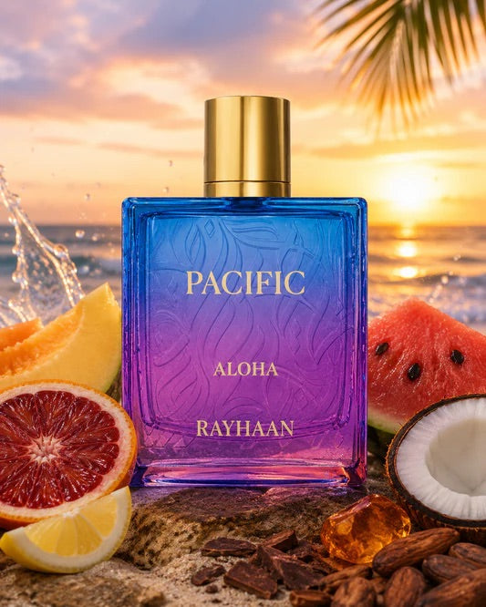 Pacific Aloha Rayhaan perfume tropical con coco sandía y notas marinas 100 ml