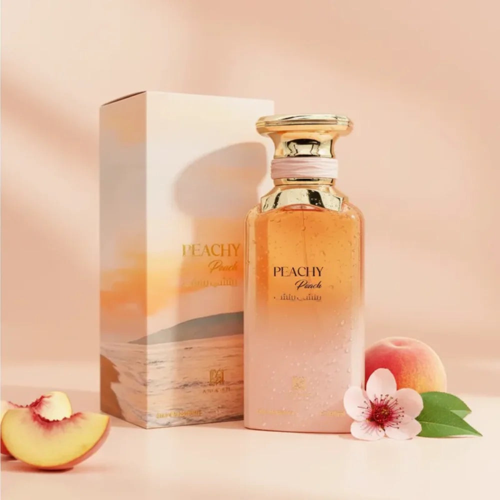 Peachy Peach Ahmed Al Maghribi perfume de melocotón miel y coñac 100 ml