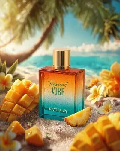 perfume árabe tropical vibe rayhaan